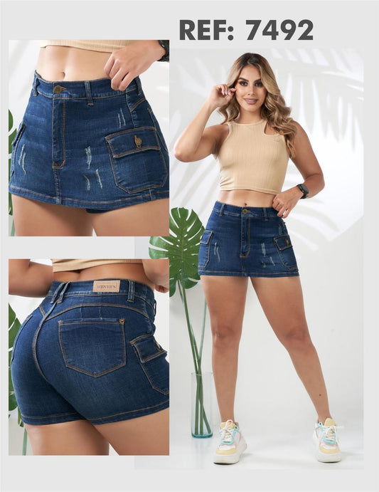 FALDA SHORT CARGO   7492