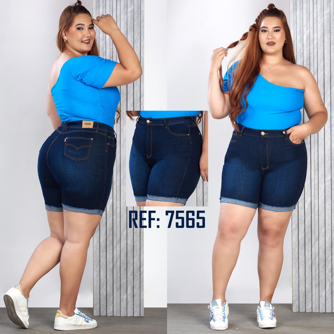 PLUS SIZE BICICLETERO PETROLIZADO 7565